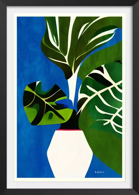 Green Wilderness - affiche nature morte