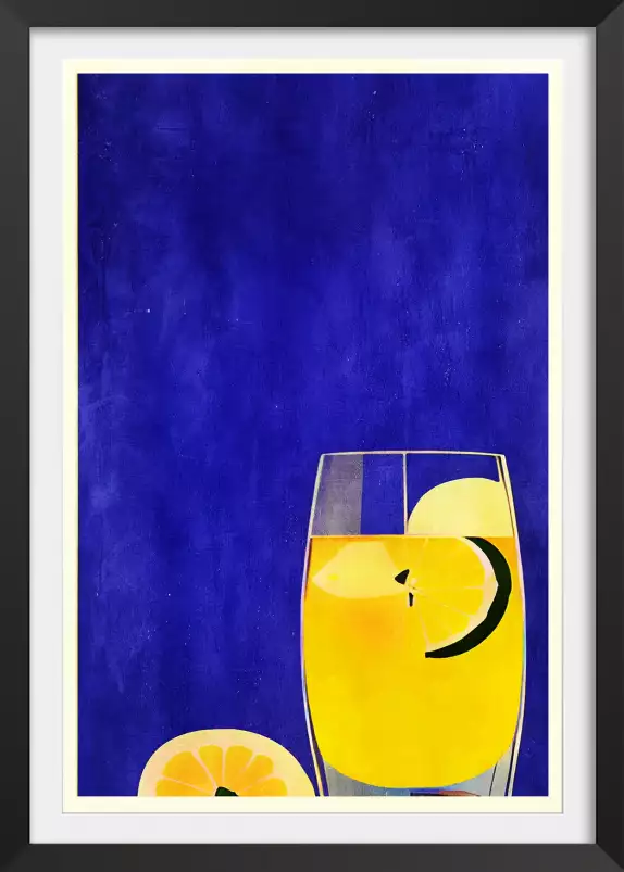 Ice Cold Lemonade - affiche fruits et legumes