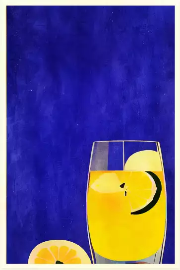 Ice Cold Lemonade - affiche fruits et legumes