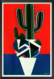 Baja California - poster cactus