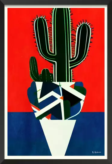 Baja California - poster cactus