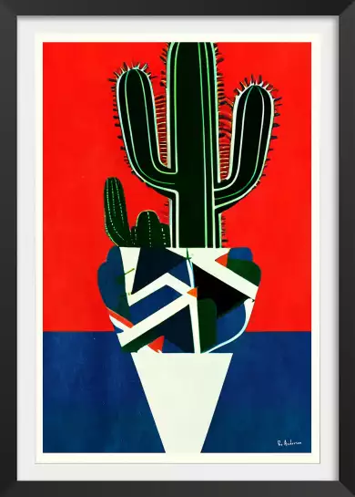 Baja California - poster cactus