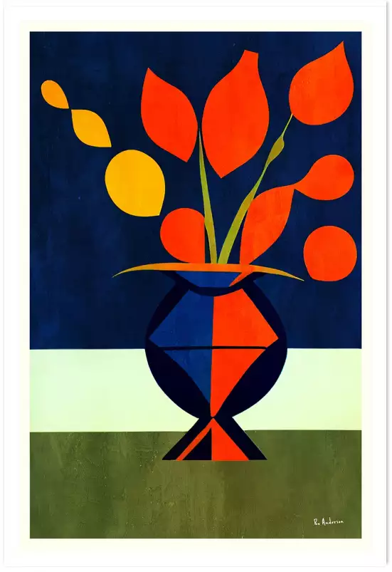 Les Fleurs Magnifiques - affiche nature morte