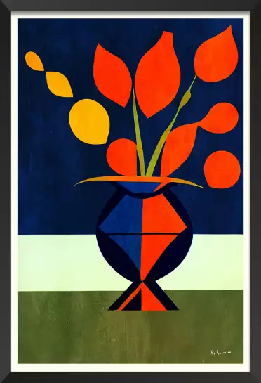 Les Fleurs Magnifiques - affiche nature morte