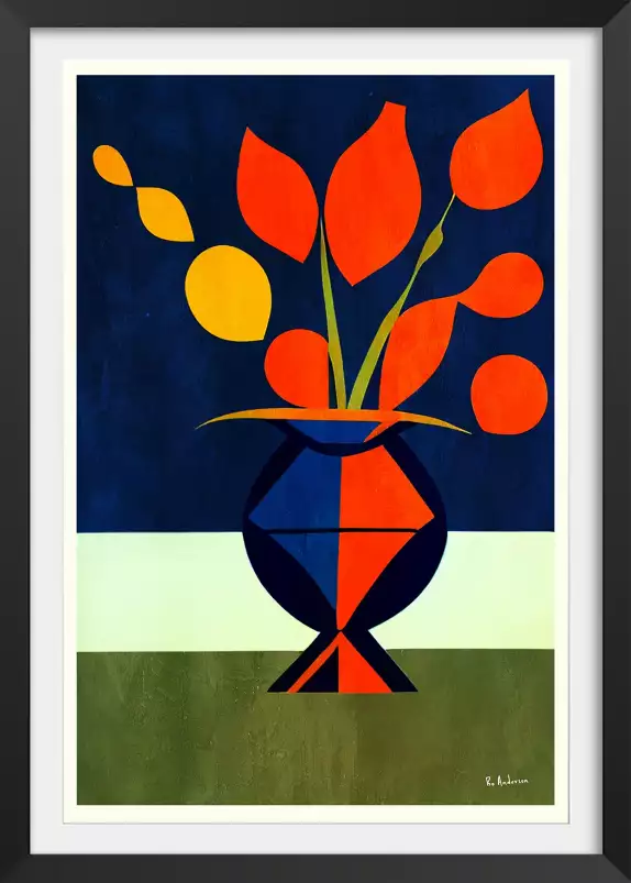 Les Fleurs Magnifiques - affiche nature morte