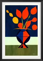 Les Fleurs Magnifiques - affiche nature morte