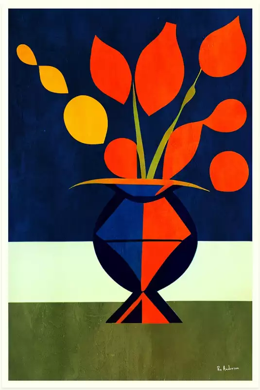 Les Fleurs Magnifiques - affiche nature morte