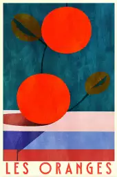 Les Oranges - affiche fruits et legumes