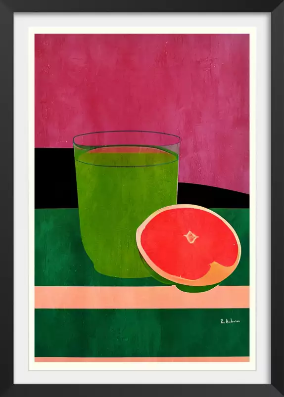 Pink, Little Grapefruit - affiche boisson