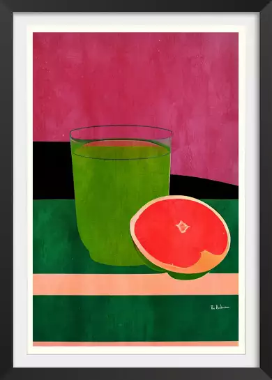 Pink, Little Grapefruit - affiche boisson