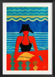 Reading, Swimming And You - tableau paysage mer