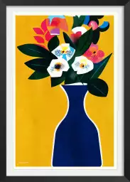 Sunshine Flowers - tableau art contemporain