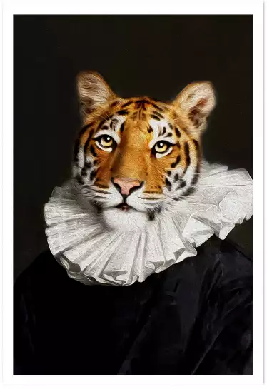 Maurice le tigre - tableau animaux habillés