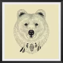 Ours indien - cadre animaux enfant