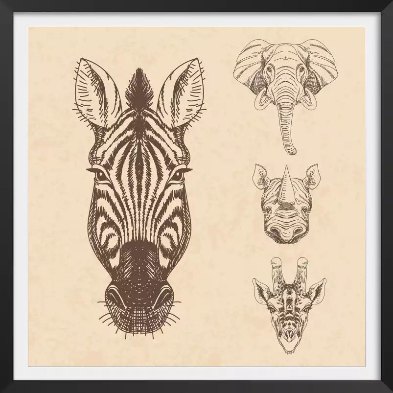 Portrait en savane - portrait animaux