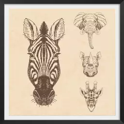 Portrait en savane - portrait animaux