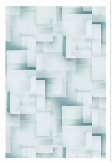 Glacial - affiche art abstrait
