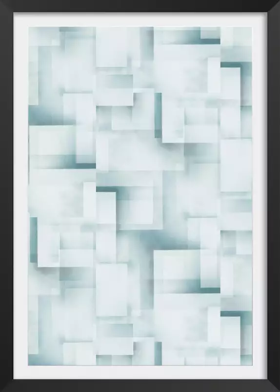 Glacial - affiche art abstrait