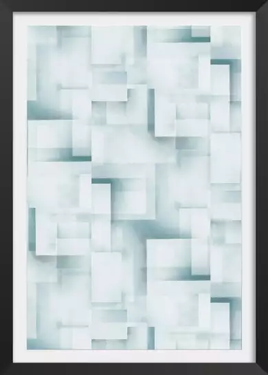 Glacial - affiche art abstrait