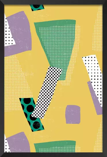 Yellow vibe - deco pop art