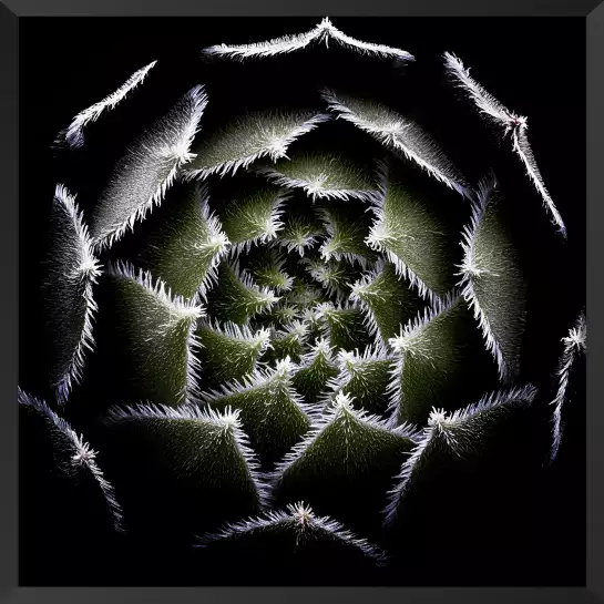 Succulente Rosette - affiche cactus