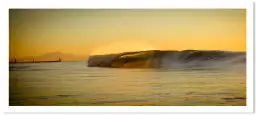 Sunset sur Capbreton - tableau océan