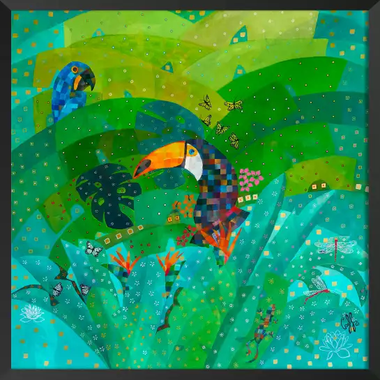 Tropical forest - cadre contemporain