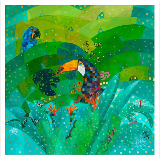 Tropical forest - cadre contemporain