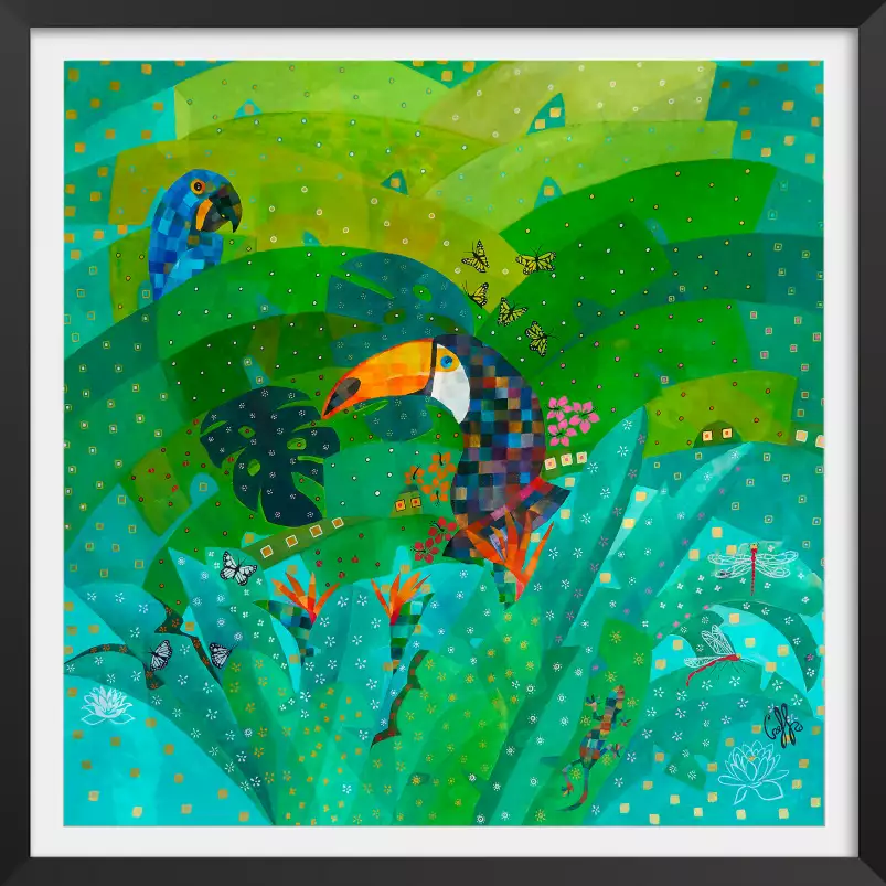 Tropical forest - cadre contemporain