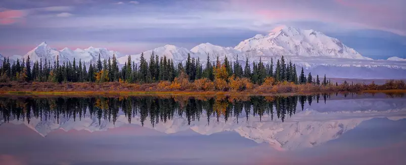 Denali Reflection - paysage montagne