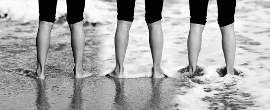 Pieds dans l'eau - tableau mer