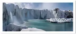 Cascade de glace - paysage montagne