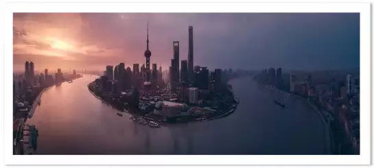 Vol à shanghai - tableau monde