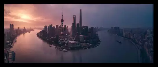 Vol à shanghai - tableau monde