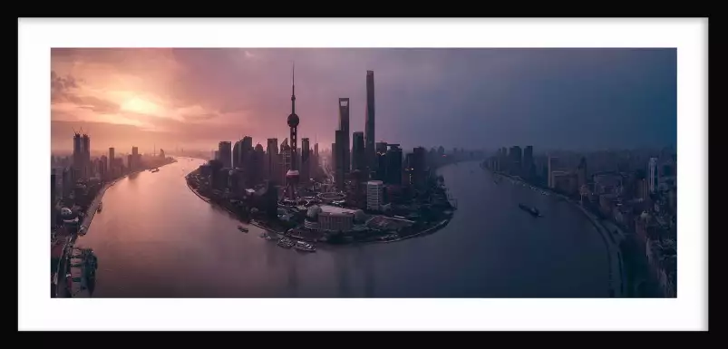 Vol à shanghai - tableau monde