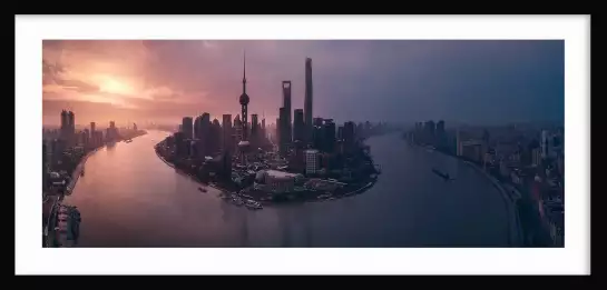 Vol à shanghai - tableau monde