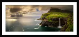 Mykines Iles Faroe - tableau bord de mer