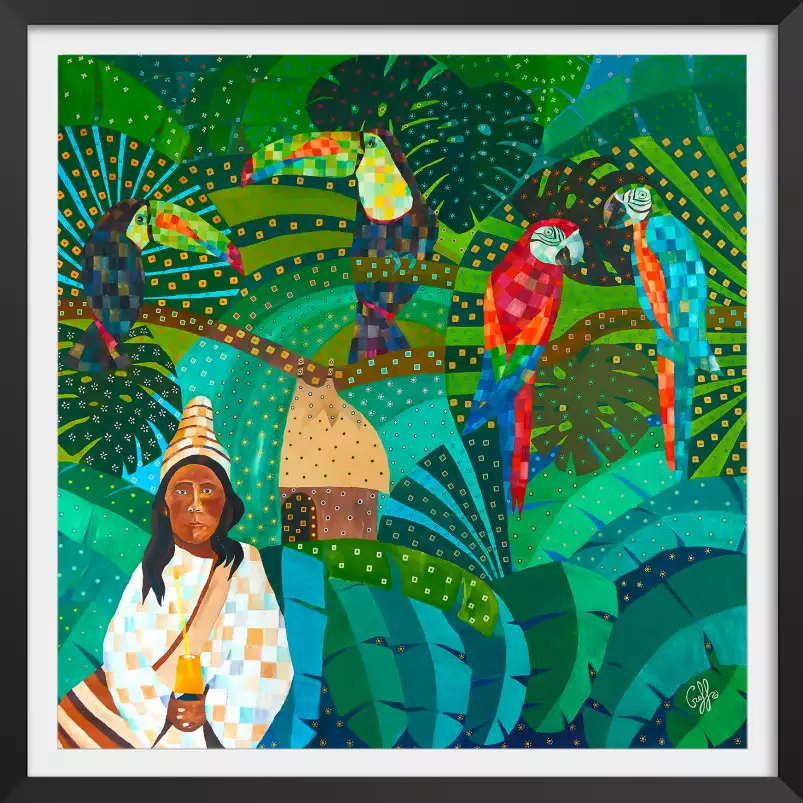 Yucatan forest - tableau contemporain