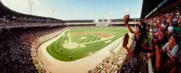 Old Comiskey Park à Chicago - affiche de sport