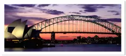 Sydney au coucher du soleil - poster ville