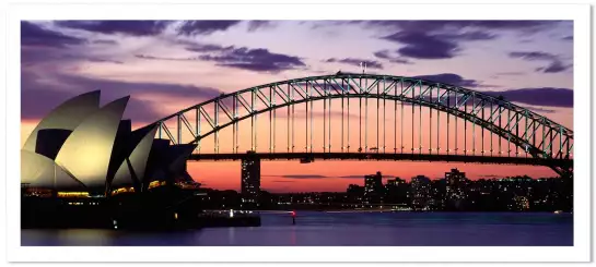 Sydney au coucher du soleil - poster ville