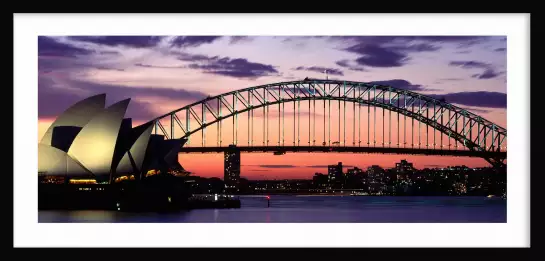 Sydney au coucher du soleil - poster ville