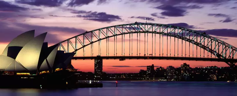 Sydney au coucher du soleil - poster ville