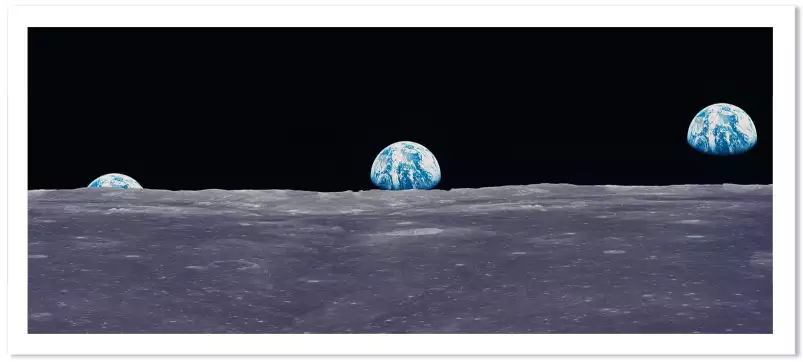 La Terre vue de la Lune - poster astronomie