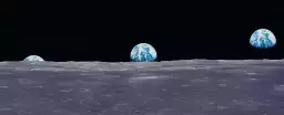 La Terre vue de la Lune - poster astronomie