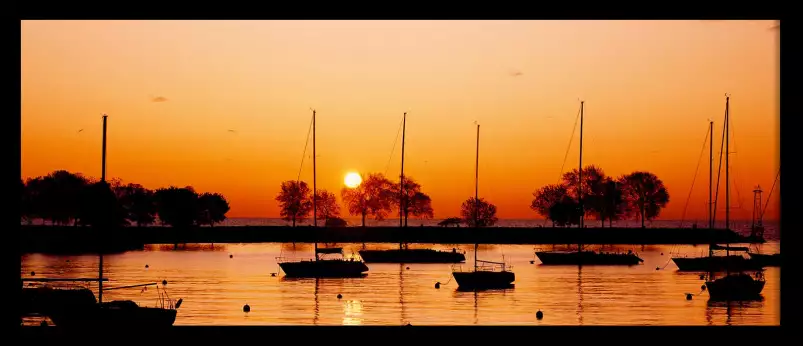 Lac Michigan - tableau paysage nature