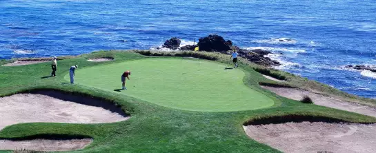 Golfeurs en Californie - affiche de golf