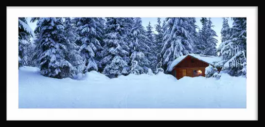 Chalet du lac Lost - tableau de montagne