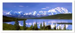 Denali en Alaska - tableau paysage montagne