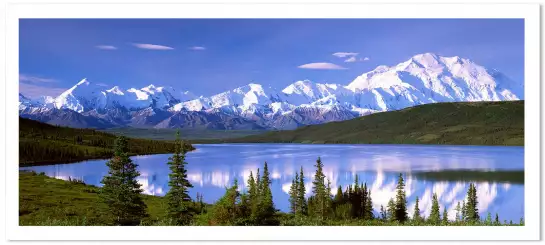 Denali en Alaska - tableau paysage montagne